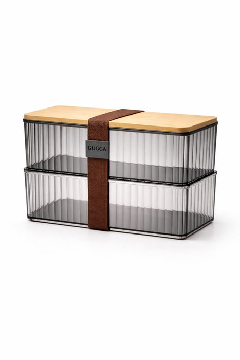 Hermia Set de Cajas de Almacenamiento BU0123 Color Fume